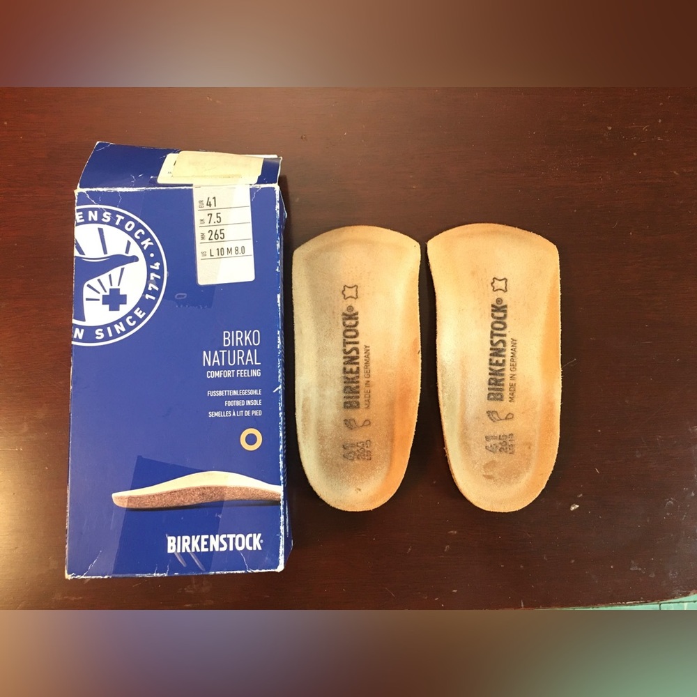 Birkenstock Insoles. US Mens 8. Womens 10. Euro 41